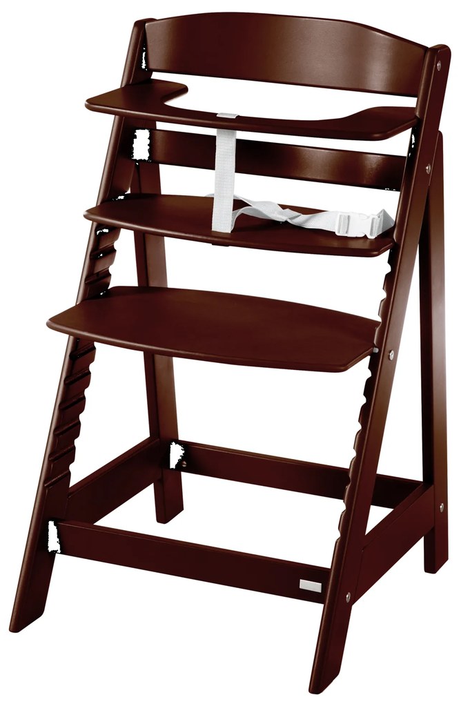 roba Detská drevená vysoká jedálenská stolička Sit Up (hnedá/flex) (100306933)