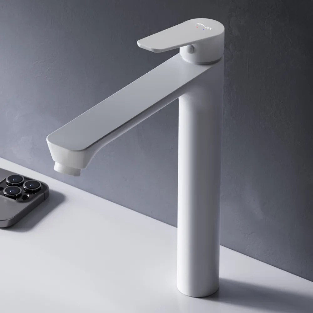 Umývadlová batéria AM.PM Hit FTA92033 vysoká, biela