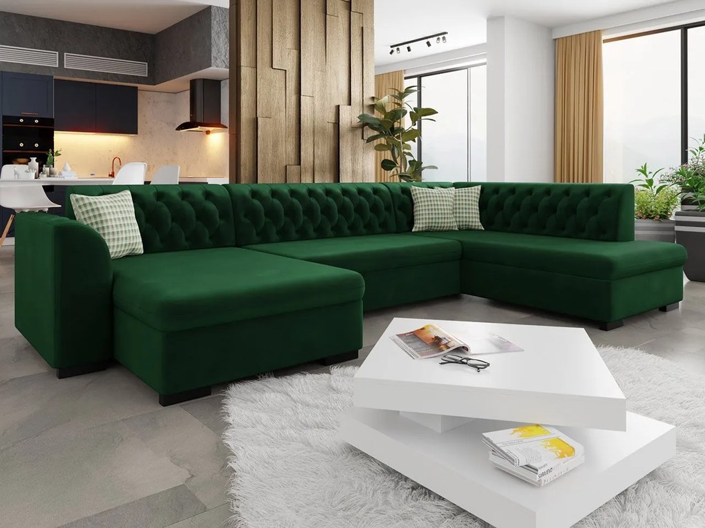 Veľká sedačka do obývačky Valdero, Dostupné poťahy: Magic Velvet 2227 + Magic Velvet 2227 + Evo 29, Strana: Ľavá