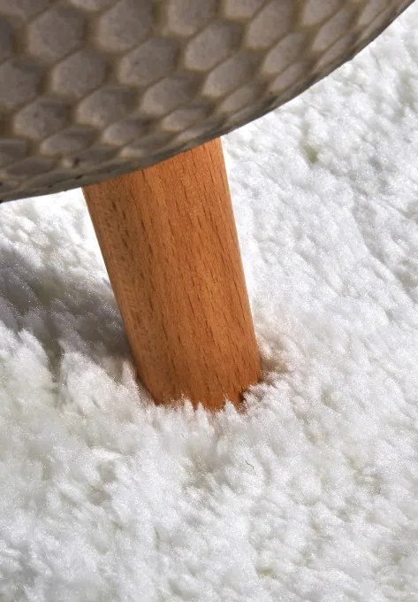 Koberec Hanse Home Myk Olaf ivory / biely kruh