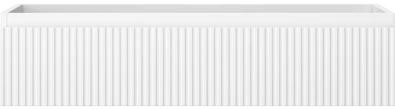 Mexen Rivel, kúpeľňová skrinka 100 cm, 1 zásuvka, drážkovaná, biela matná, 91A20-10023-1-BF01