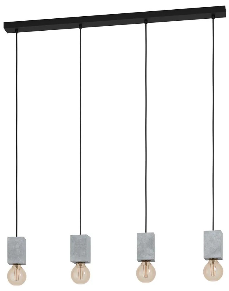 Eglo 43598 - Luster na lanku PRESTWICK 4xE27/40W/230V