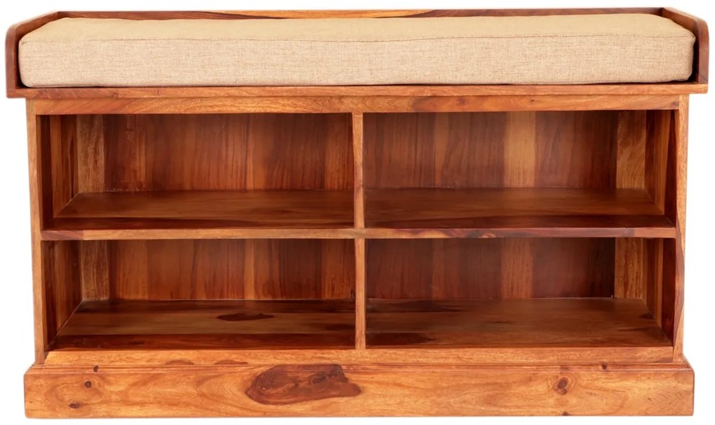 furniture-nabytek.cz - Dřevěný botník s lavicí 105x60x40 z masivu palisandr