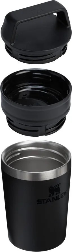 Čierny termo hrnček z nehrdzavejúcej ocele 230 ml Café-To-Go Travel Mug Black 2.0 – Stanley