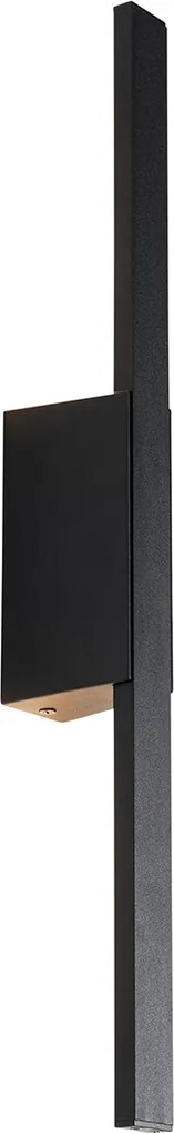 Moderné vonkajšie nástenné svietidlo čierne vrátane LED IP54 - Jamal