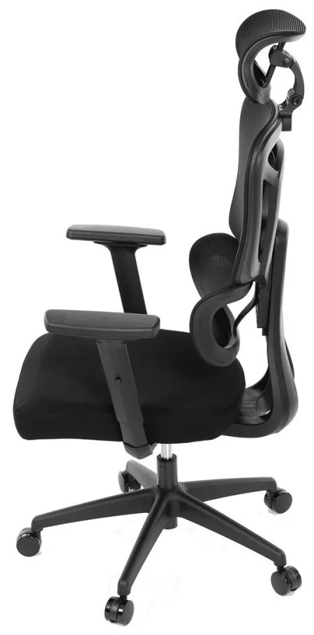 Kancelárska ergonomická stolička MARIA — látka, čierna