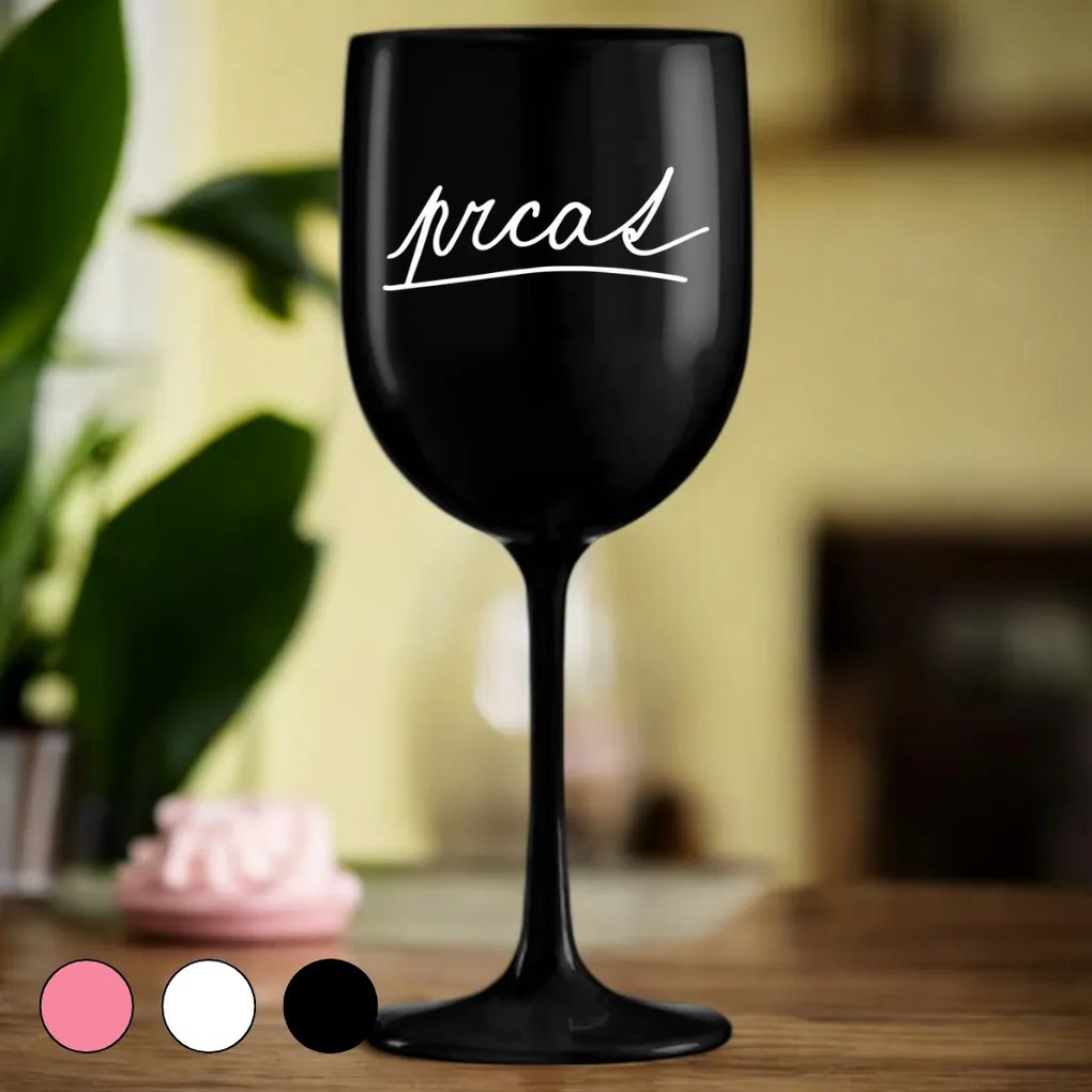 Ahome Pohár na víno Prcat Vyberte farbu: Ružová