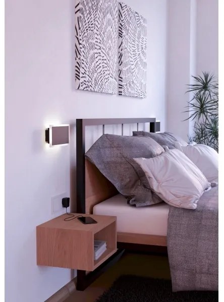 Eglo 901189 - LED Nástenné svietidlo TALAMELLO LED/12W/230V 3000K 12x23 cm čierna