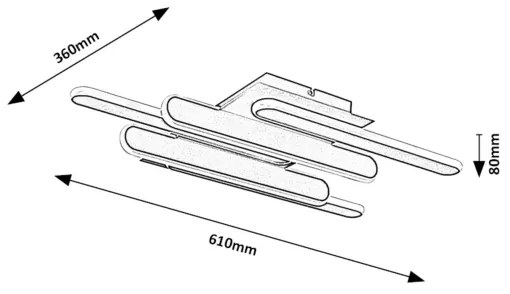 Rabalux 71050 - LED stropné svietidlo SINDRI LED/36W/230V