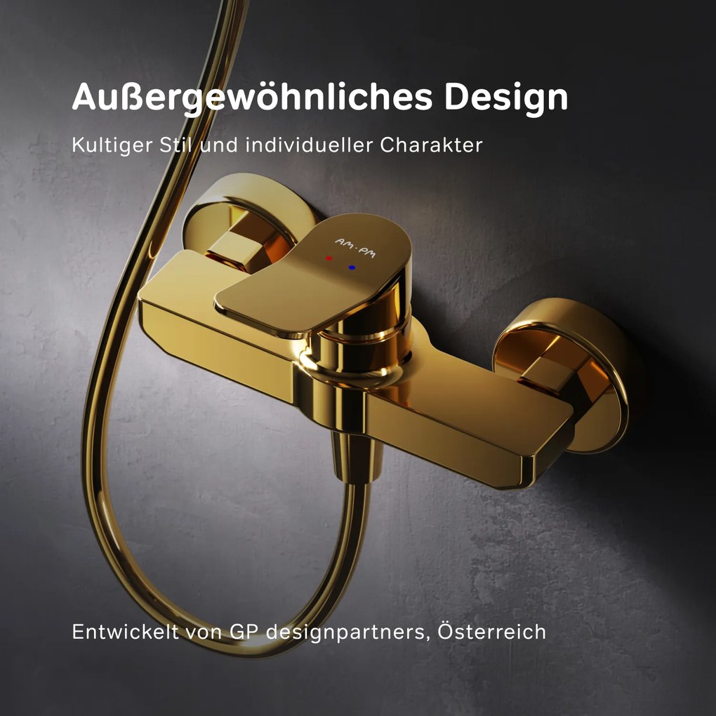 Sprchová batéria AM.PM X-Joy FXA20099 jednopáková, zlatá