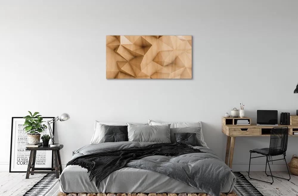 Obraz plexi Solid mozaika drevo 100x50 cm