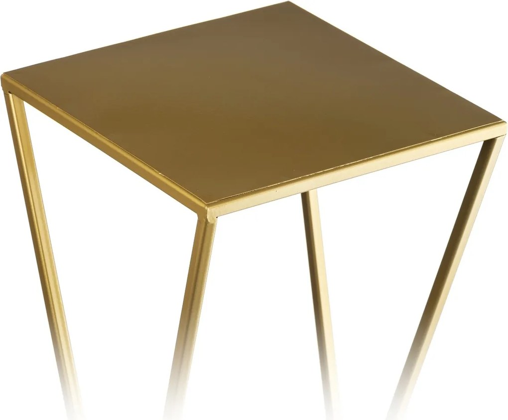 STOJAN NA KVETINÁČ LOFT3 70X24X24 CM ZLATÁ