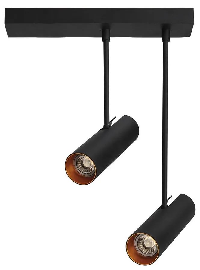 Azzardo AZ3521 - Luster na tyči LENS 2xGU10/35W/230V