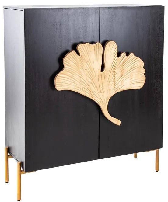 Dizajnová komoda Rashid 120 cm čierne mango