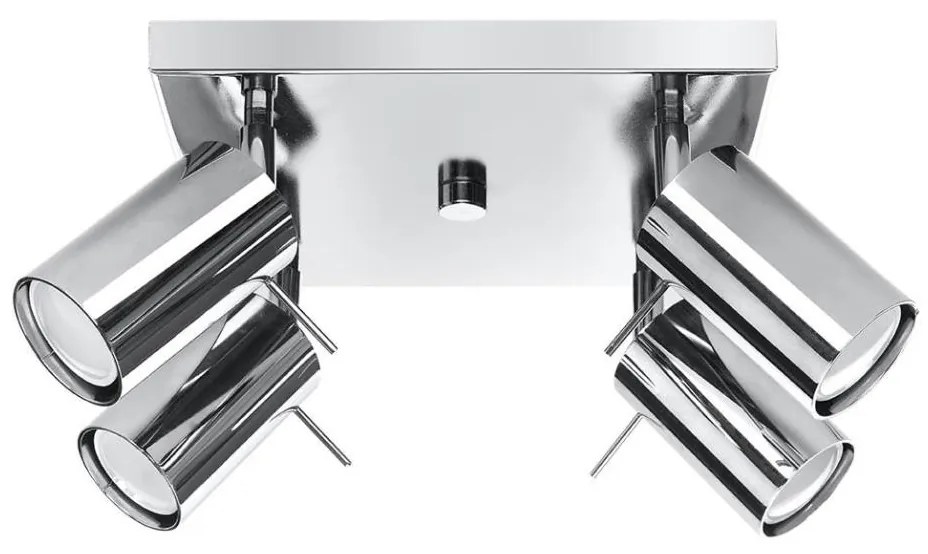 Sollux SL.0730 - Bodové svietidlo RING 4xGU10/10W/230V