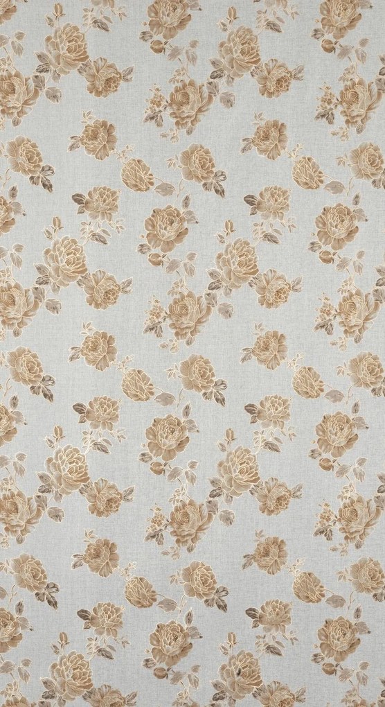 ZÁVES NA KRÚŽKOCH MELA 140X250 CM KVETY