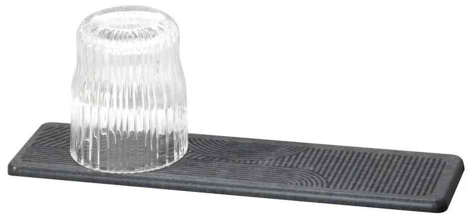 Sivá odkvapkávacia podložka na riad z kremeliny 30x8 cm Damon – Wenko