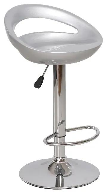 Barová stolička Dongo HC-104 New - sivá / chróm