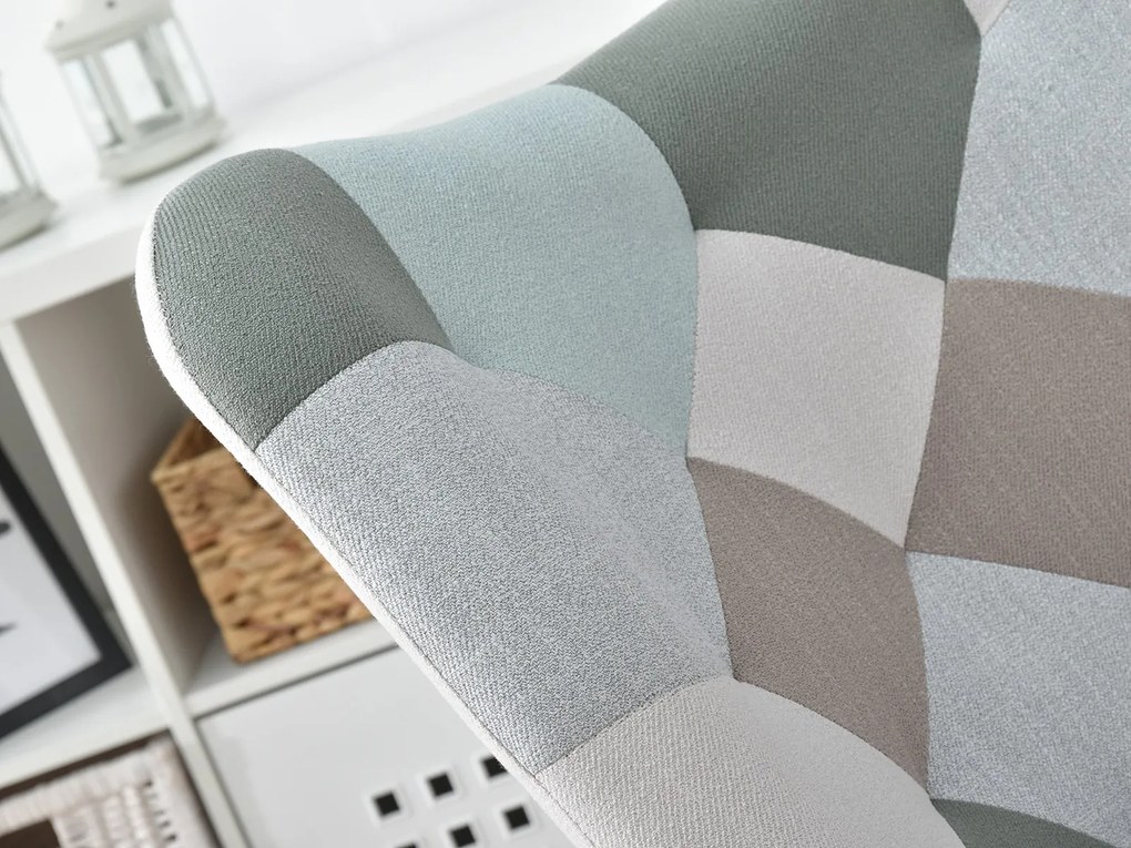 Kreslo Sibyla (patchwork + čierna). Akcia -26%. Vlastná spoľahlivá doprava až k Vám domov. 1110392
