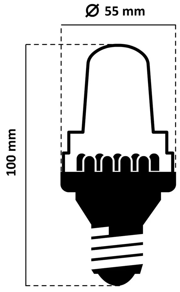 DECOLED LED žiarovka FLASH, ľadovo biela, pätica E27