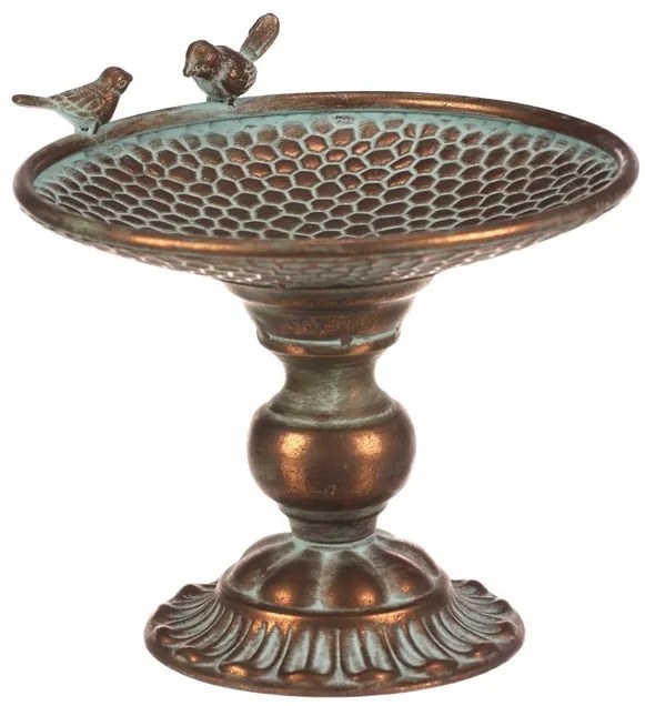 Autronic BONTEC Stojan kovový - 24 cm, aranžovací, s vtáčikmi, medený Farba: Medená