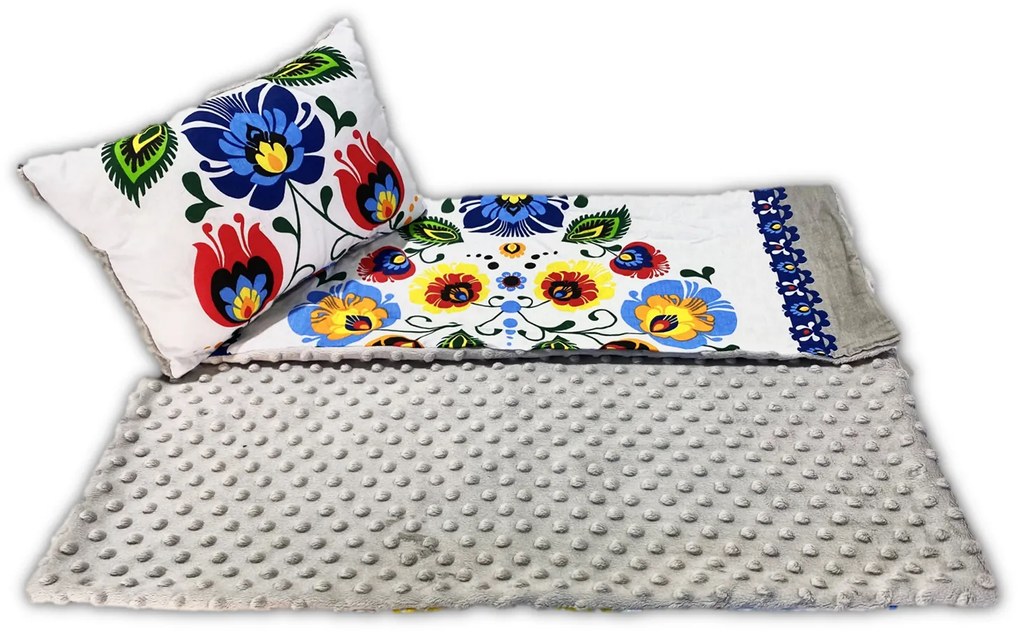 INTERMEDIC SK Set Intermedic do kočíka Folk sivá 70x60/20x30 cm