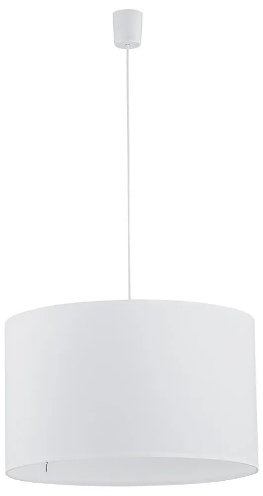 TK-LIGHTING Závesné moderné osvetlenie na lanku RONDO, 3xE27, 60W, okrúhle, biele