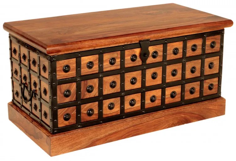 Truhlica 90x45x45 Jali z indického masívu palisander Only stain