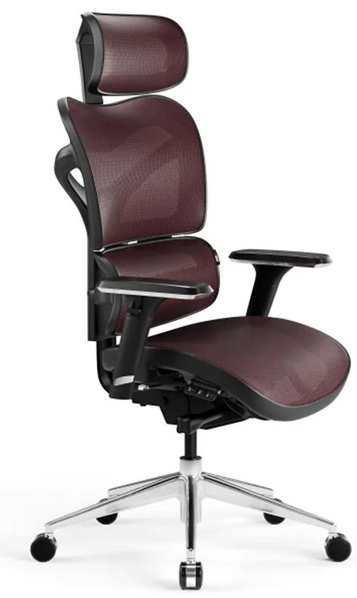 Kancelárske kreslo Diablo V-Commander Čierna/Burgundsko
