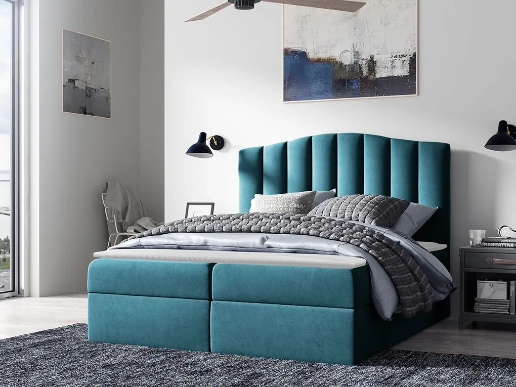 Kontinentálna posteľ Beatriz, Rozmer postele: 120x200, Dostupné poťahy: Casablanca 2303