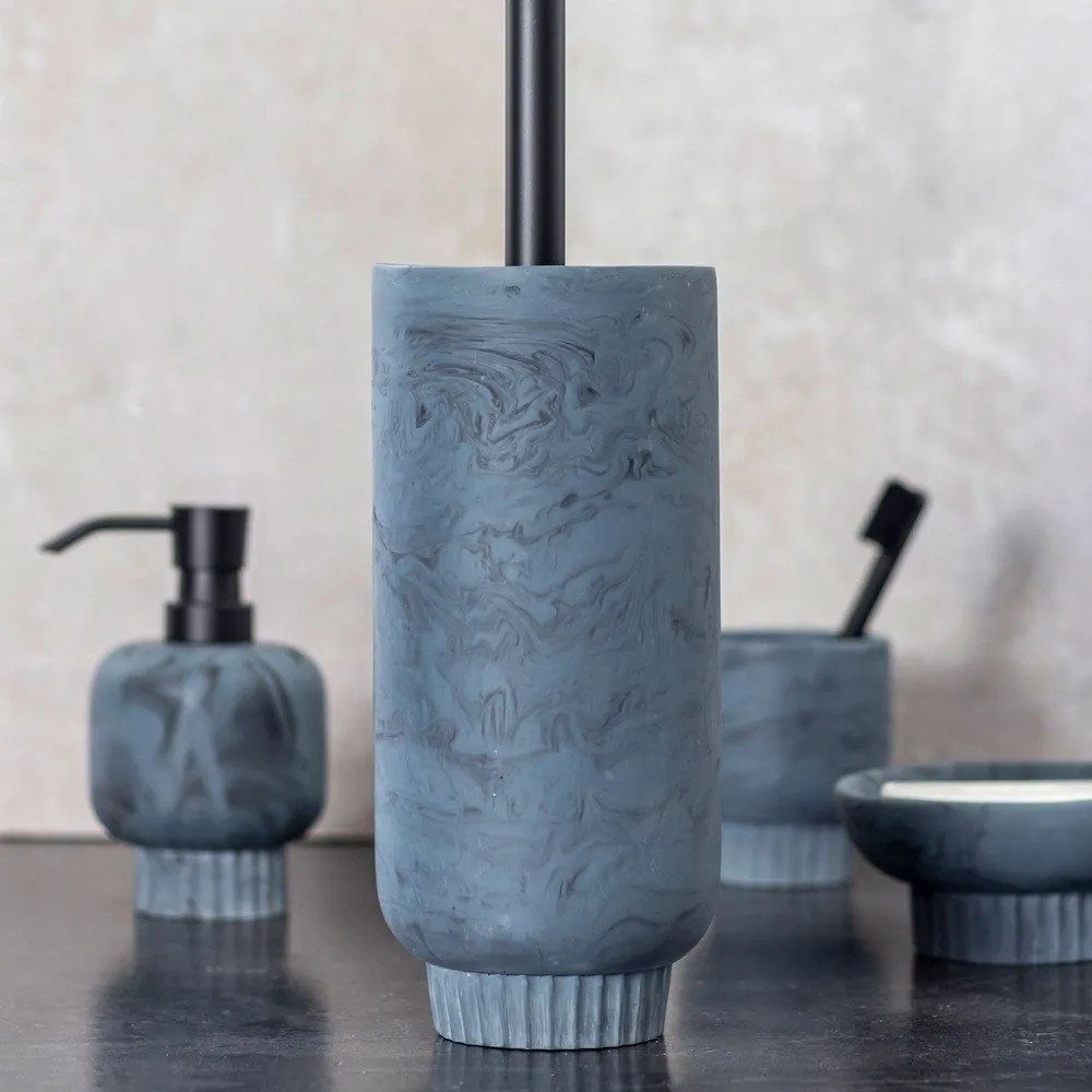 Modrá kamenná WC kefa Attitude – Mette Ditmer Denmark