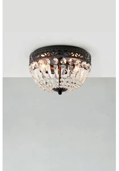 Markslöjd 108598 - Stropné svietidlo ETIENNE 2xE14/40W/230V čierna