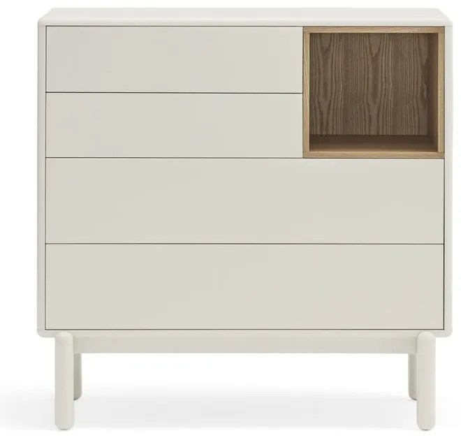 Krémovobiela komoda 90x90x40 cm Corvo – Teulat