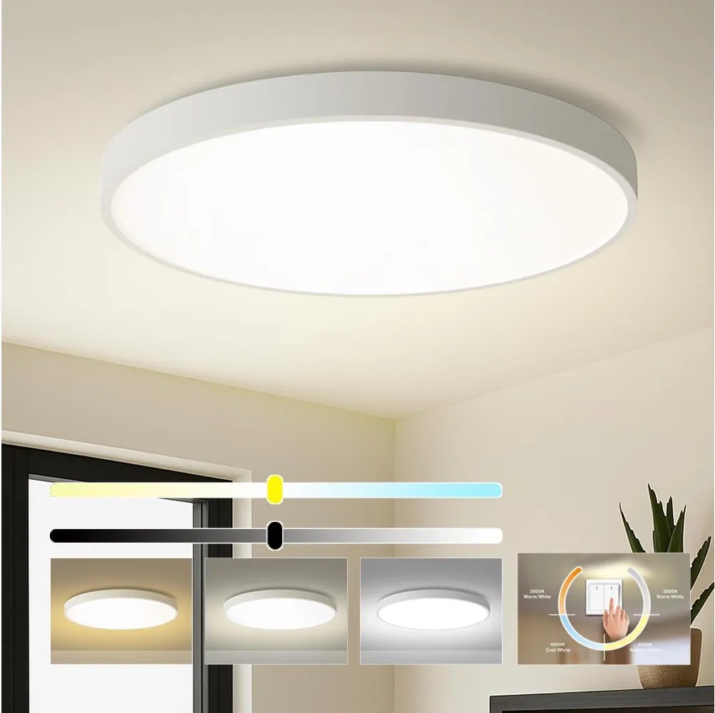 Brilagi - LED stropné svietidlo POOL LED/128W/230V 3000/4500/6000K pr. 100 cm biele