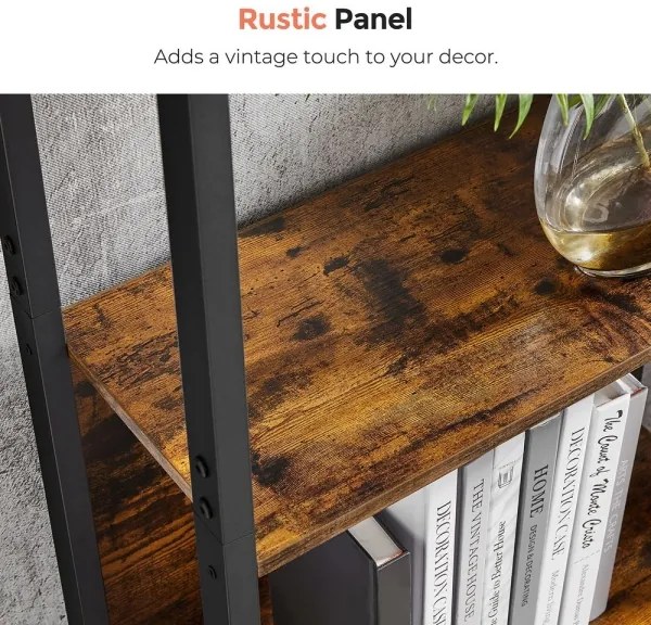 Knižnica NAVARO hnedá/čierna