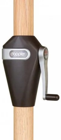 Doppler ALU WOOD 3,5 m - slnečník s kľučkou