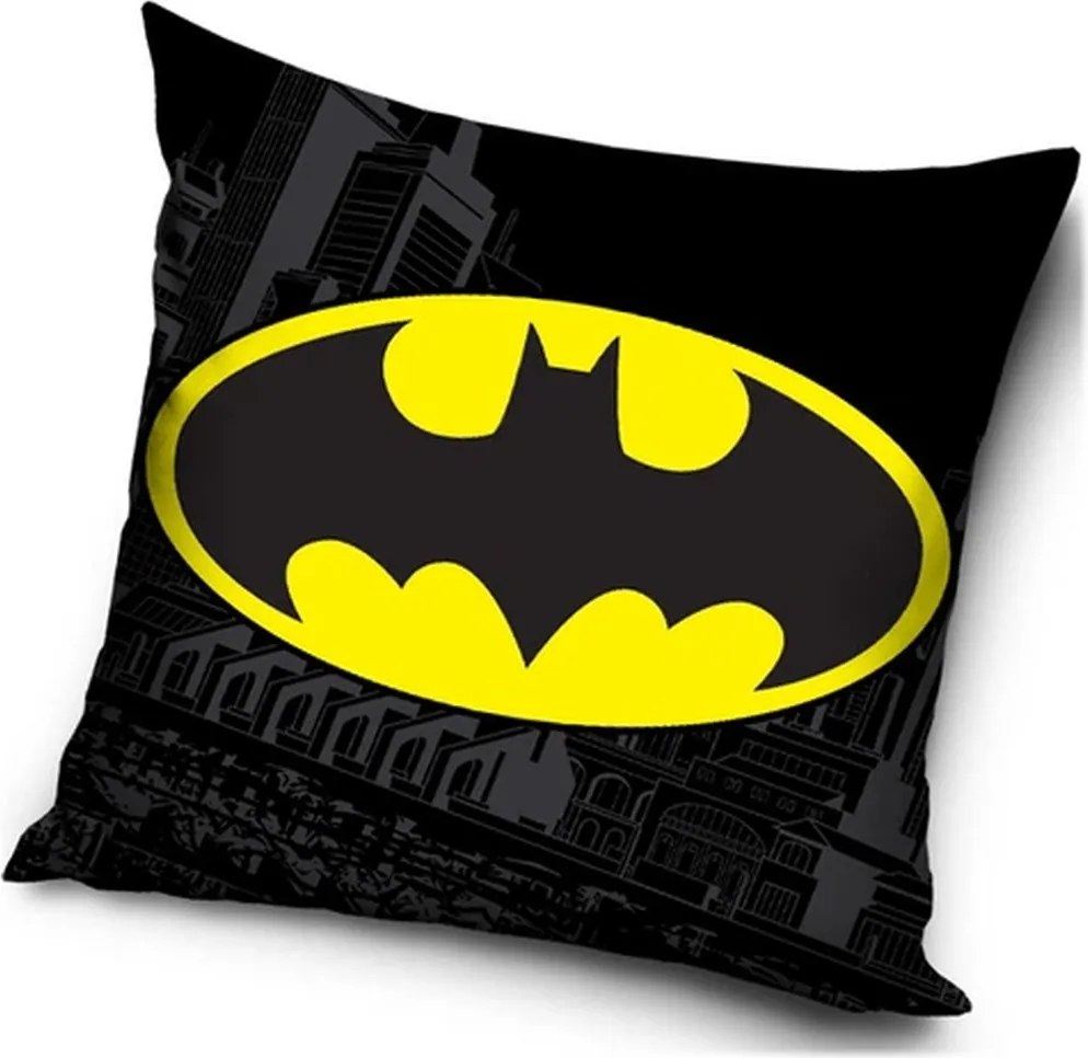 Dekoračný vankúš Batman - motív Logo | 40x40 cm