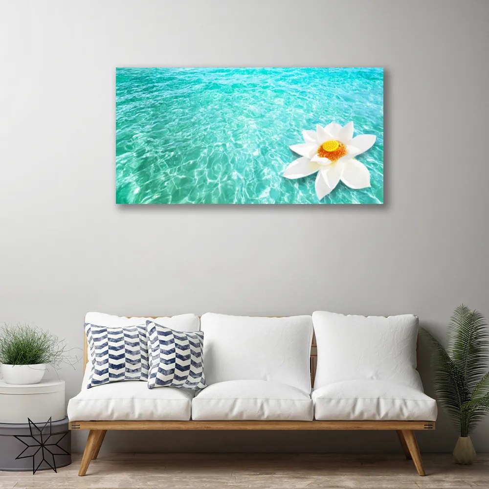Obraz Canvas Voda kvet umenie 120x60 cm