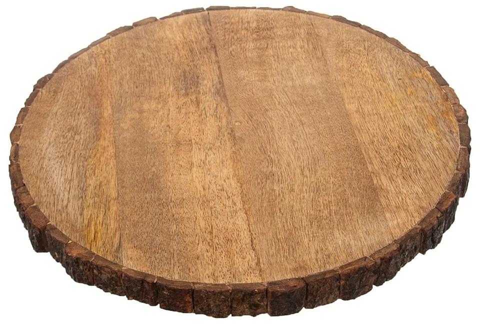 Servírovacia drevená doštička ø 39 cm Mango – Orion