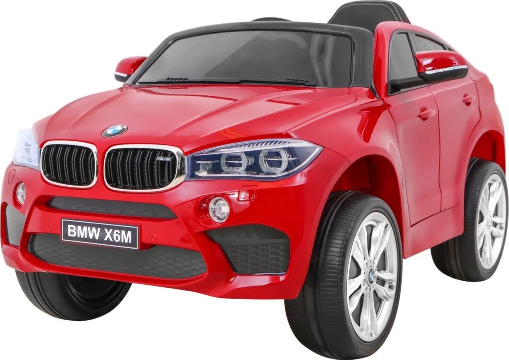 Ramiz Detské elektrické autíčko BMW X6M lakované - červené SUV + diaľkové ovládanie