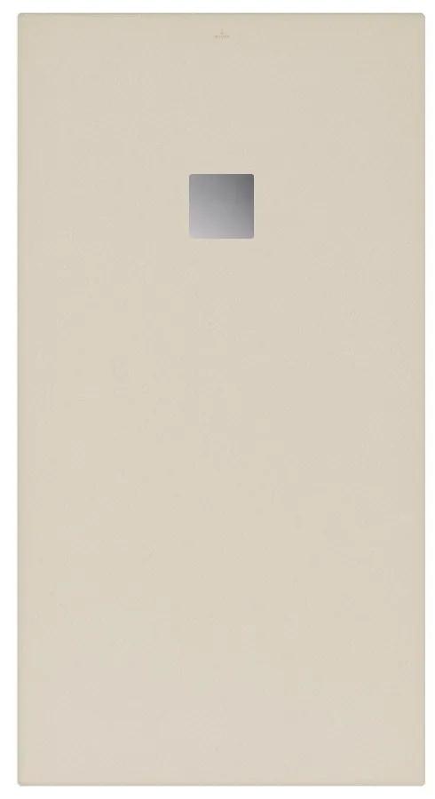 VILLEROY &amp; BOCH Planeo obdĺžniková sprchová vanička akrylátová, s technológiou RockLite, štandardný model, protišmyk (A), 1700 x 900 x 48 mm, Nature Creme, UDA1790PLA2V-2N
