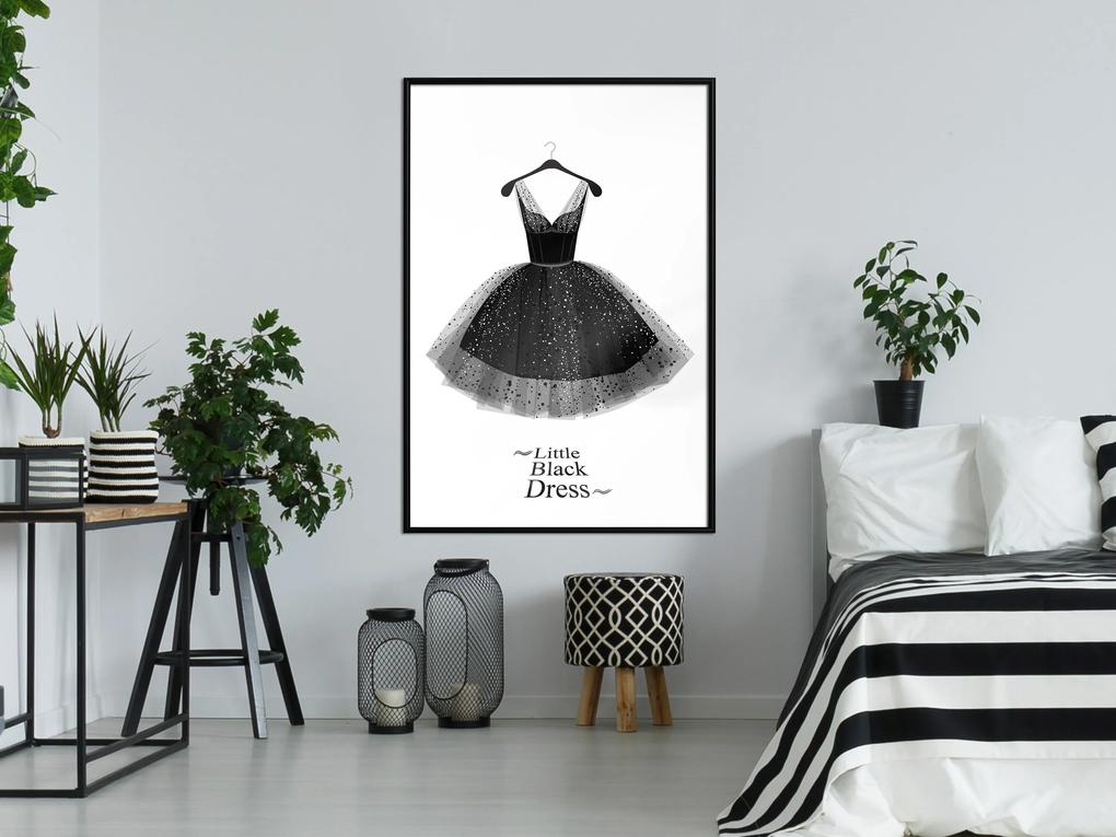 Artgeist Plagát - Little Black Dress [Poster] Veľkosť: 30x45, Verzia: Čierny rám