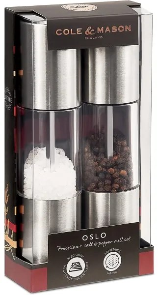 Cole&Mason - Sada mlynčekov na soľ a korenie OSLO 2 ks 18,5 cm