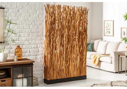 Stojaca lampa 40505 Paravent 180cm Prírodná Logan Drevo  - Komfort-nábytok