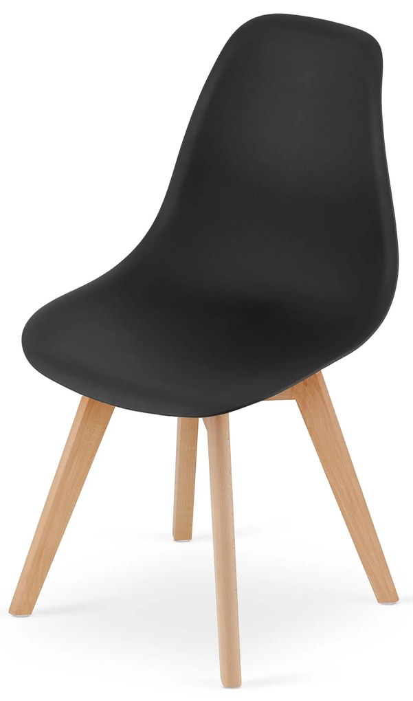 Súprava 4ks jedálenských stoličiek KITO čiernych