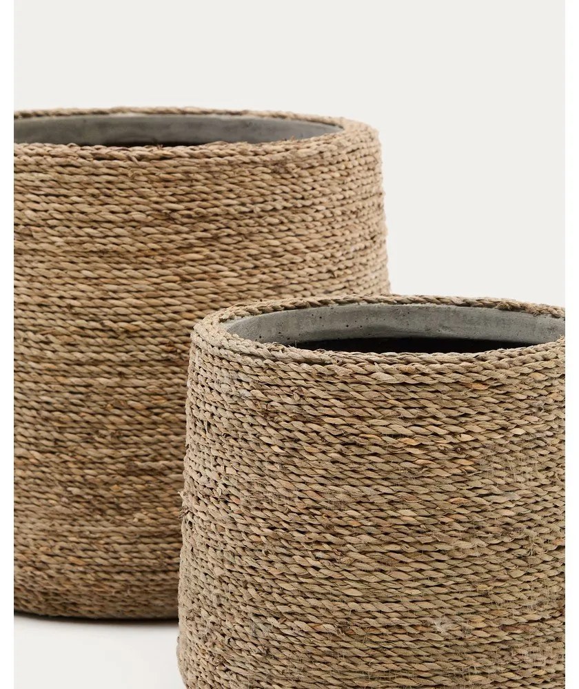 Obaly na kvetináče z cementu v súprave 2 ks ø 24 cm Sigal – Kave Home