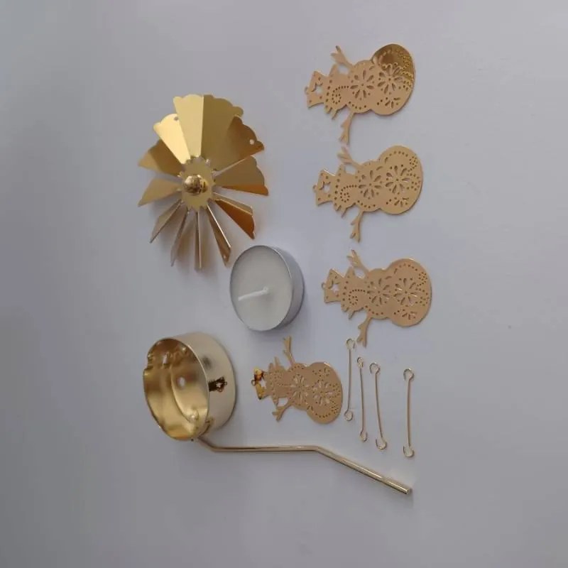 DECOLED Andělské zvonění, 8 x 13 cm, sněhuláci, zlaté