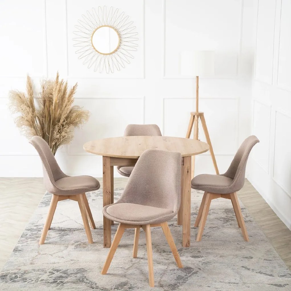 PROXIMA.store - Čalúnená jedálenska stolička NEVEL FARBA: čierna