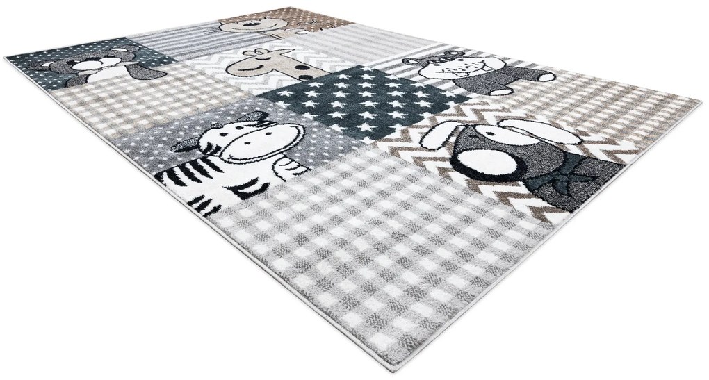 Koberec FUN Pets pre deti,  sivý