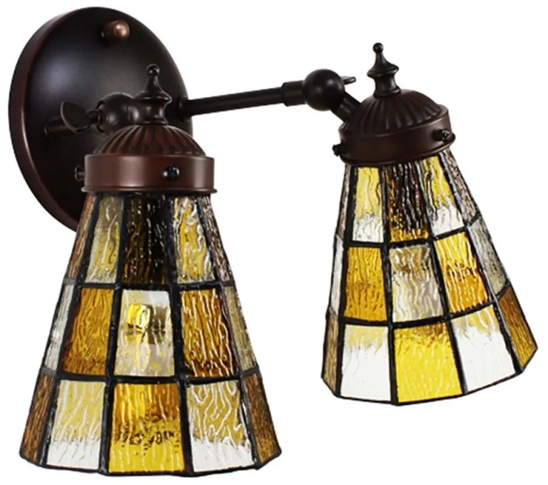 Nástenné svietidlo vitráž 30*23 SKAT
